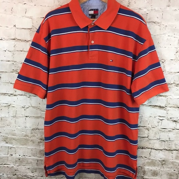 XL, Strong orange Tommy Hilfiger Classic Fit Men Polo T-shirt